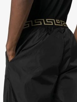 Versace pantalon de jogging à taille à logo