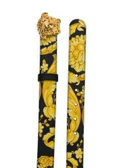 Versace ceinturé à boucle logo et imprimé baroque