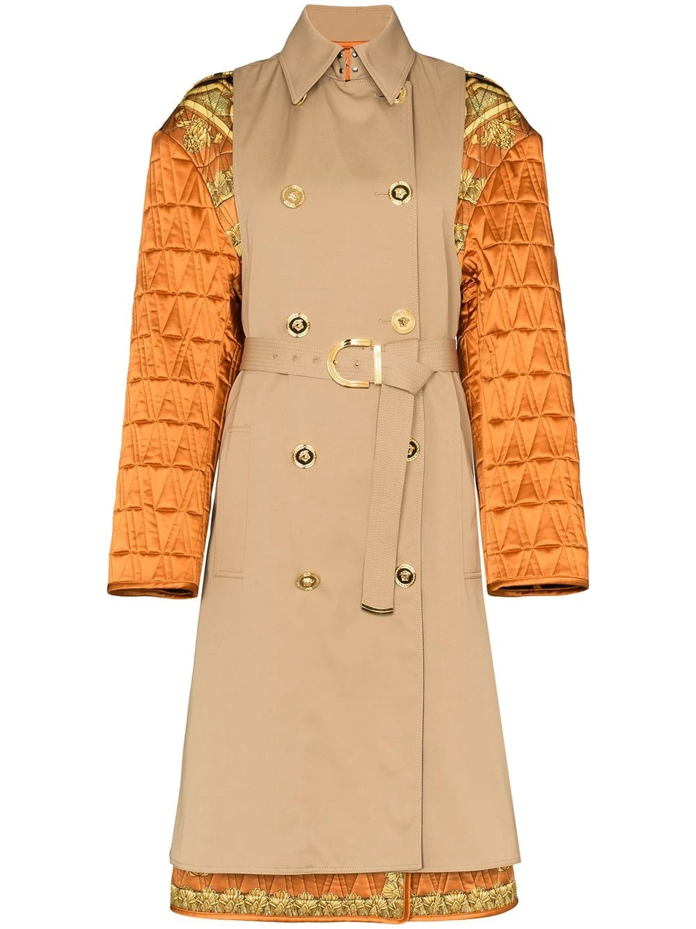 Versace Trench à imprimé baroque Prix Équitable trenchs & imperméables femme 3 Versace trench à imprimé baroque