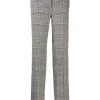 Versace pantalon à taille haute et carreaux