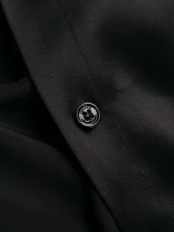 Versace chemise à détails de pinces à logo