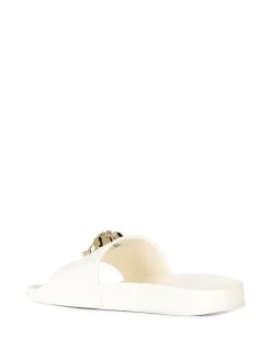 Versace claquettes à plaque logo