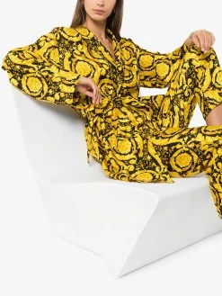Versace robe de chambre à imprimé baroque