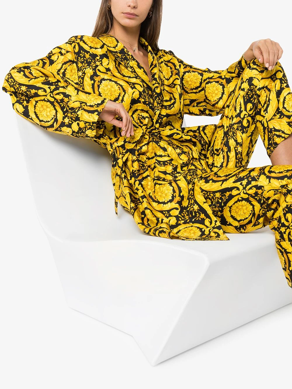 Produit de première qualité Versace Robe de chambre à imprimé baroque robes de chambre et peignoirs femme 4 Versace robe de chambre à imprimé baroque