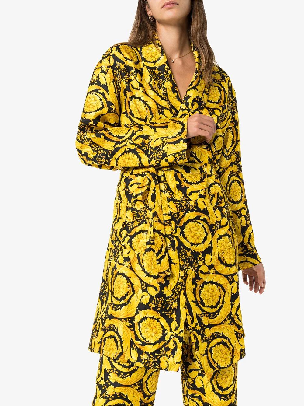 Produit de première qualité Versace Robe de chambre à imprimé baroque robes de chambre et peignoirs femme 5 Versace robe de chambre à imprimé baroque