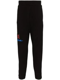 Versace pantalon de jogging à logo imprimé