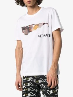 Versace t-shirt à logo imprimé graphique