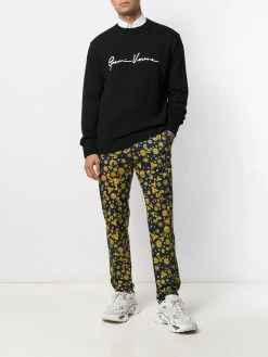 Versace pull à logo brodé