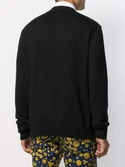 Versace pull à logo brodé