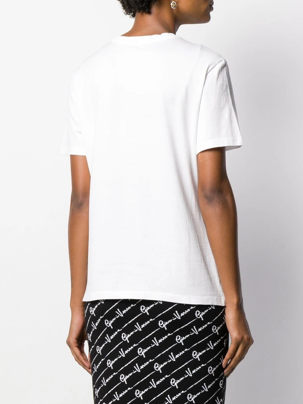 Versace T shirt à logo brodé Plus Bas Prix De Vente t-shirts & jerseys femme 6 Versace t-shirt à logo brodé