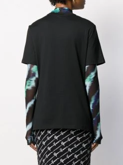 Versace t-shirt à logo brodé