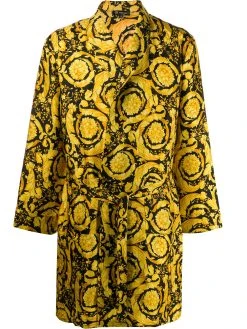 Versace robe de chambre à imprimé baroque