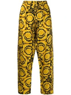 Versace pantalon de pyjama à imprimé baroque