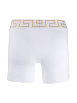 Versace boxer à bande logo Medusa Greek Key