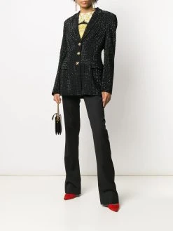 Versace pantalon évasé à taille haute