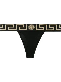 Versace string Medusa Greek Key