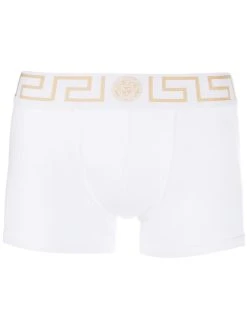 Versace boxer à bande Medusa Greek Key