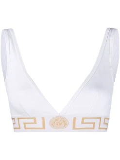 Versace brassière de sport à logo Greek Key