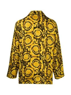 Versace chemise de pyjama à imprimé baroque