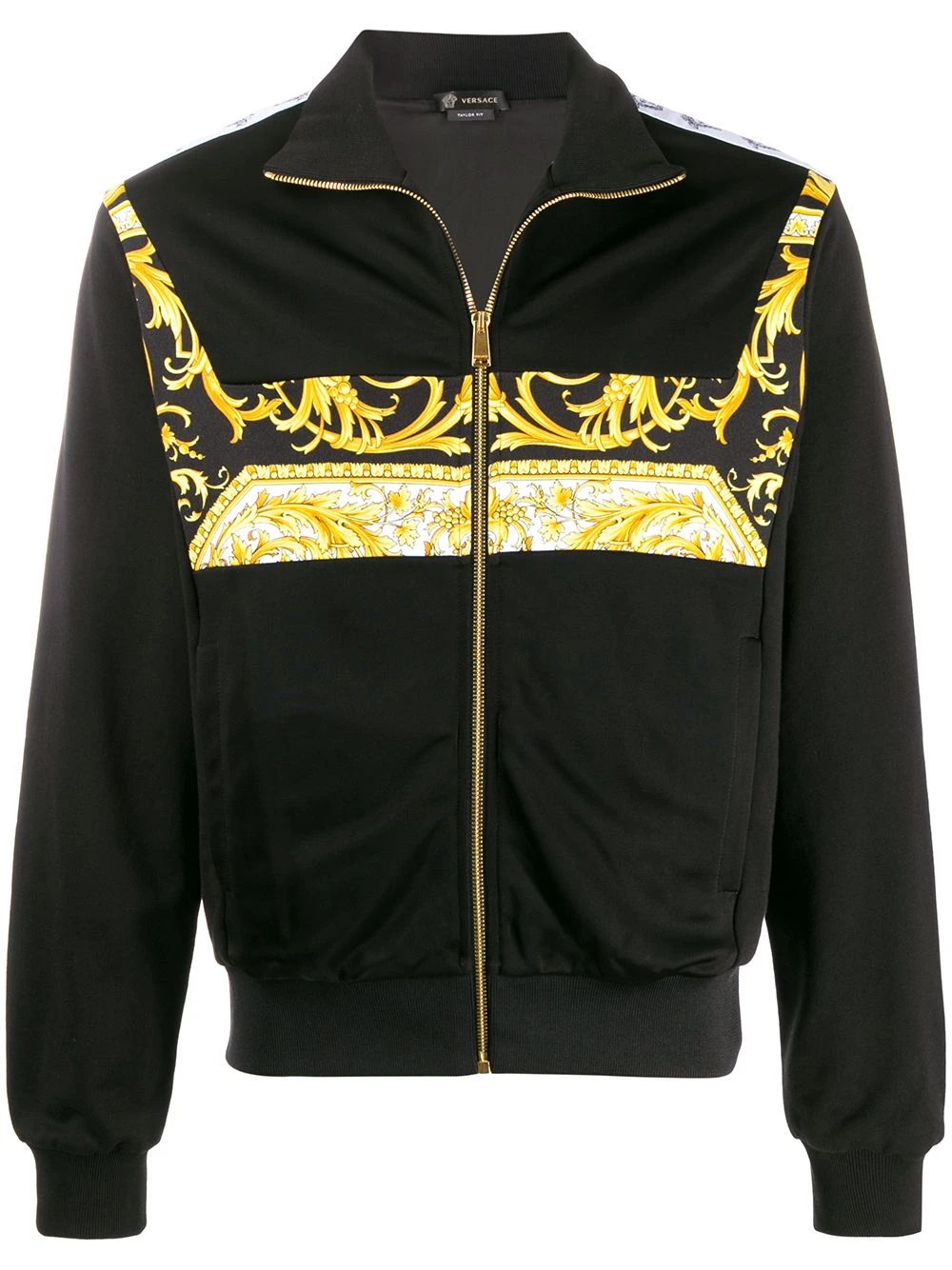 Pas Cher Versace Veste bomber à détails baroques vestes bomber homme 3 Versace veste bomber à détails baroques