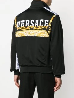 Pas Cher Versace Veste bomber à détails baroques vestes bomber homme 10 Versace veste bomber à détails baroques