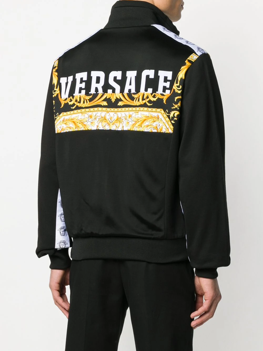 Pas Cher Versace Veste bomber à détails baroques vestes bomber homme 6 Versace veste bomber à détails baroques