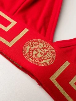 Versace soutien-gorge triangle à bande Greca