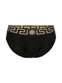 Versace slips à bande Greca