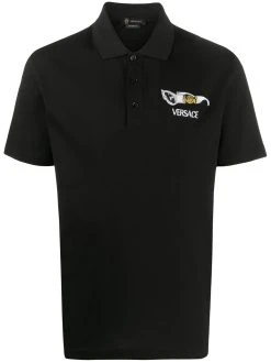 Versace polo à logo brodé