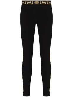 Versace legging à bandes Grecca