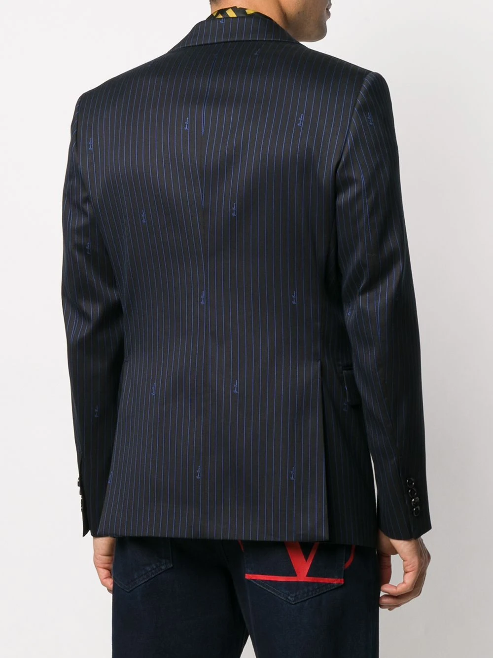 Prix Allégé Versace Blazer à fines rayures blazers homme 6 Versace blazer à fines rayures