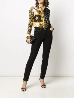 Versace jean skinny à motif Medusa