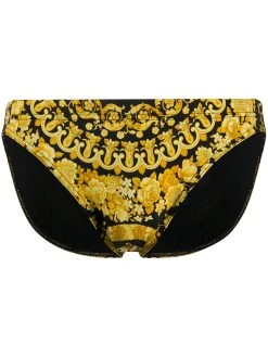 Versace slip de bain à imprimé baroque