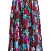 Versace jupe plissée à fleurs