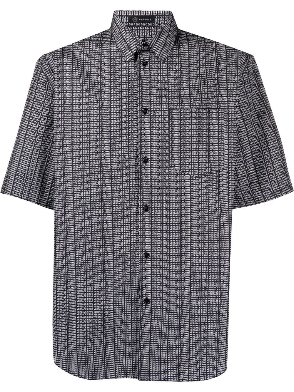 Versace Prix Favorable Chemise à logo imprimé chemises homme 3 Versace chemise à logo imprimé