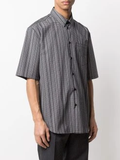 Versace Prix Favorable Chemise à logo imprimé chemises homme 9 Versace chemise à logo imprimé