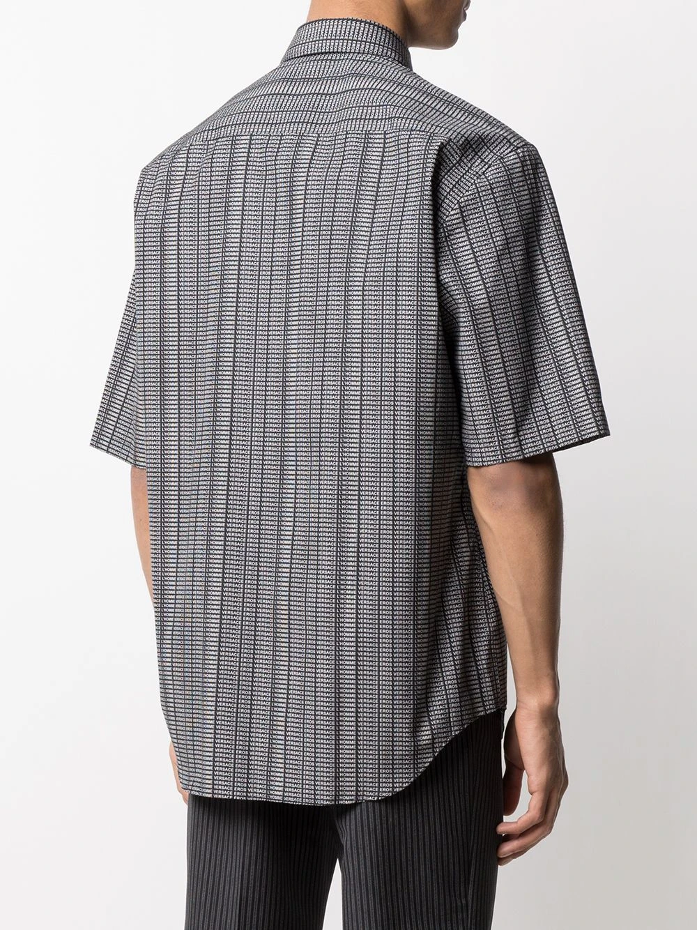 Versace Prix Favorable Chemise à logo imprimé chemises homme 6 Versace chemise à logo imprimé