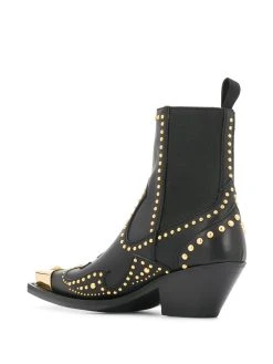 Versace bottines à détails de clous