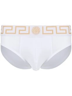 Versace slip à taille élastiquée à logo