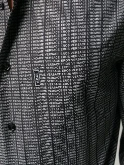 Versace chemise à logo imprimé