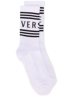 Versace chaussettes à logo