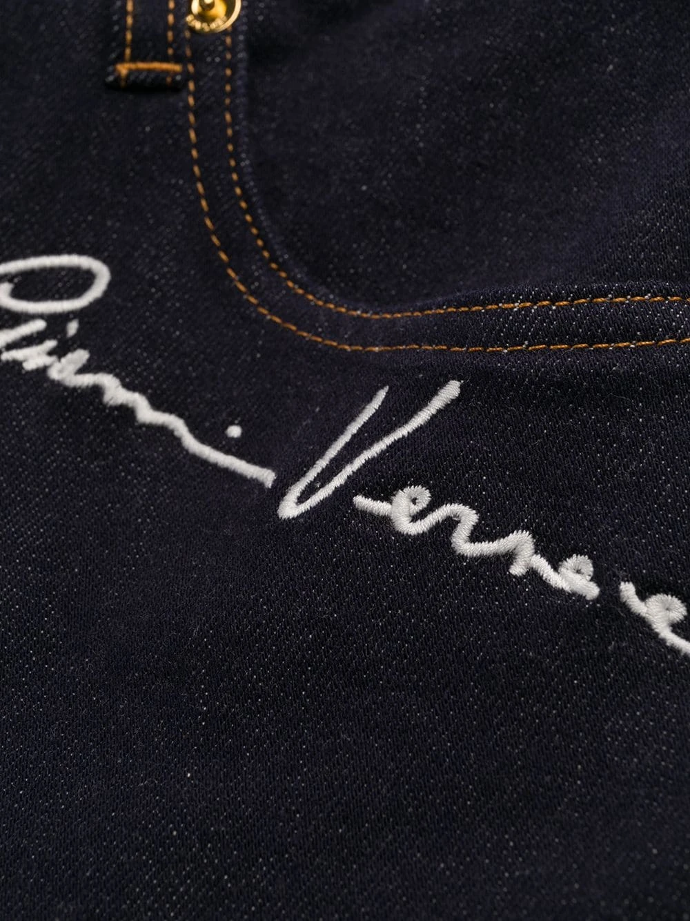 Versace Pantalon crop à détails brodés Qualité Fiable jeans courts femme 8 Versace pantalon crop à détails brodés