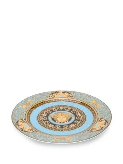 Versace assiette Medusa à imprimé baroque