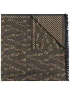 Versace foulard en soie à logo