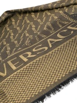 Versace foulard en soie à logo