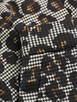 Versace pantalon droit à imprimé léopard