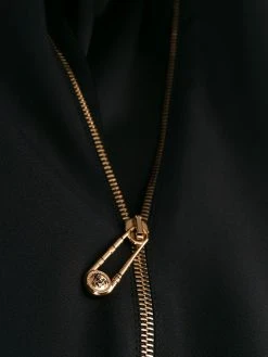 Versace robe courte Accent à fermeture zippée