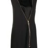 Versace robe courte Accent à fermeture zippée
