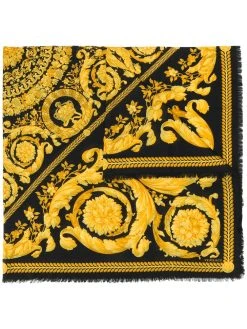 Versace foulard à imprimé baroque