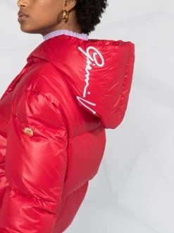 Versace doudoune à logo imprimé